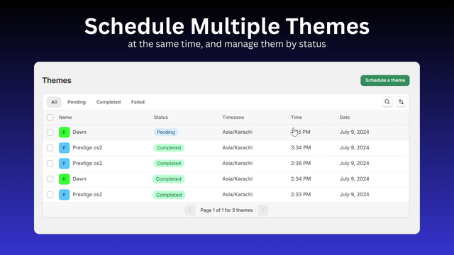 theme scheduler