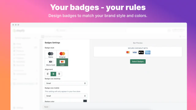 Conversion bear ultieme vertrouwensbadges shopify app