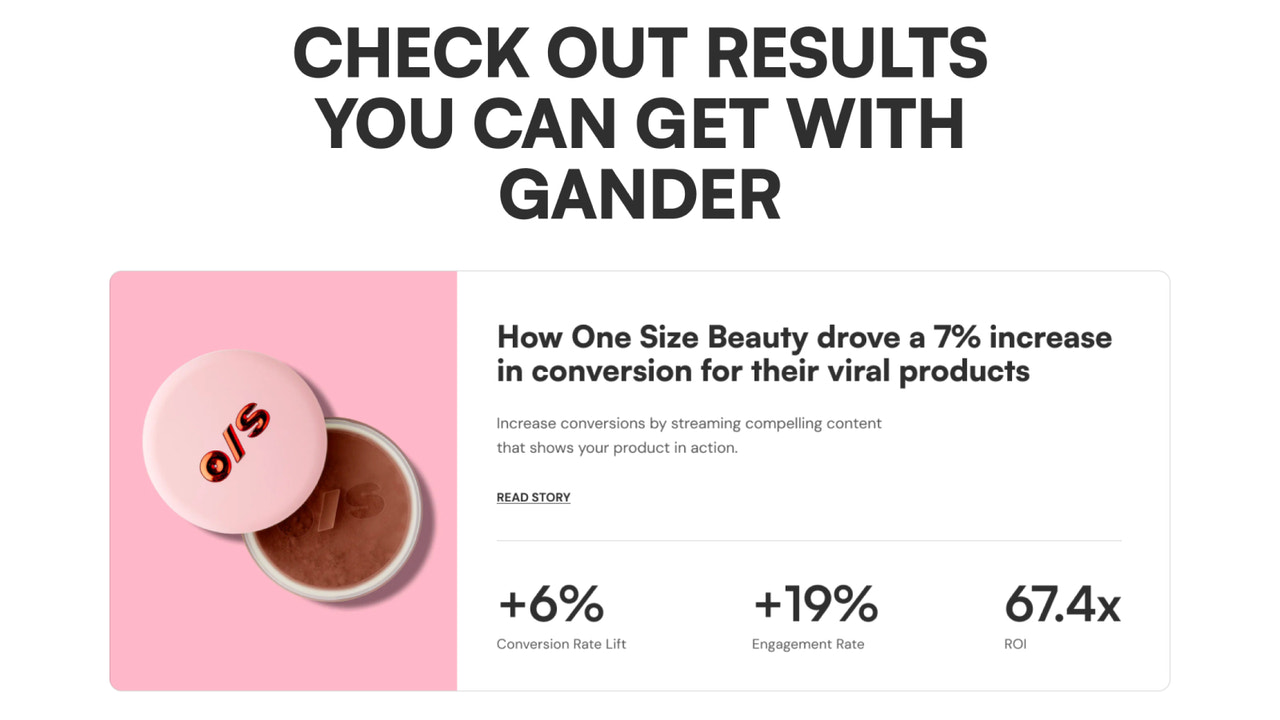 Check out results you can get with Gander