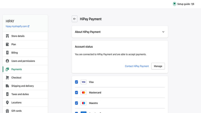 shopify hipay