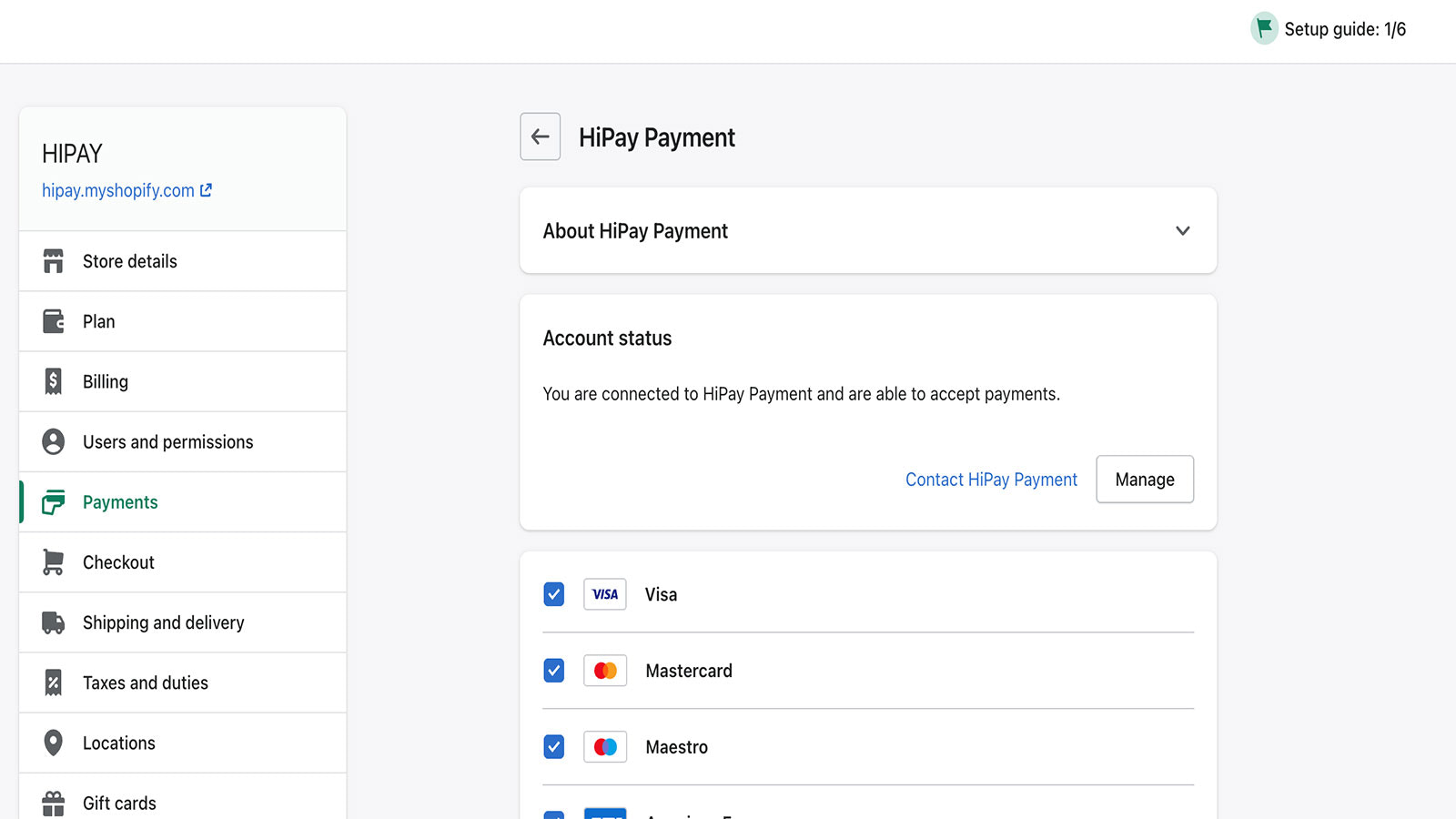 shopify hipay