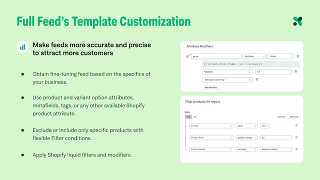 Personnalisation complète du modèle de flux