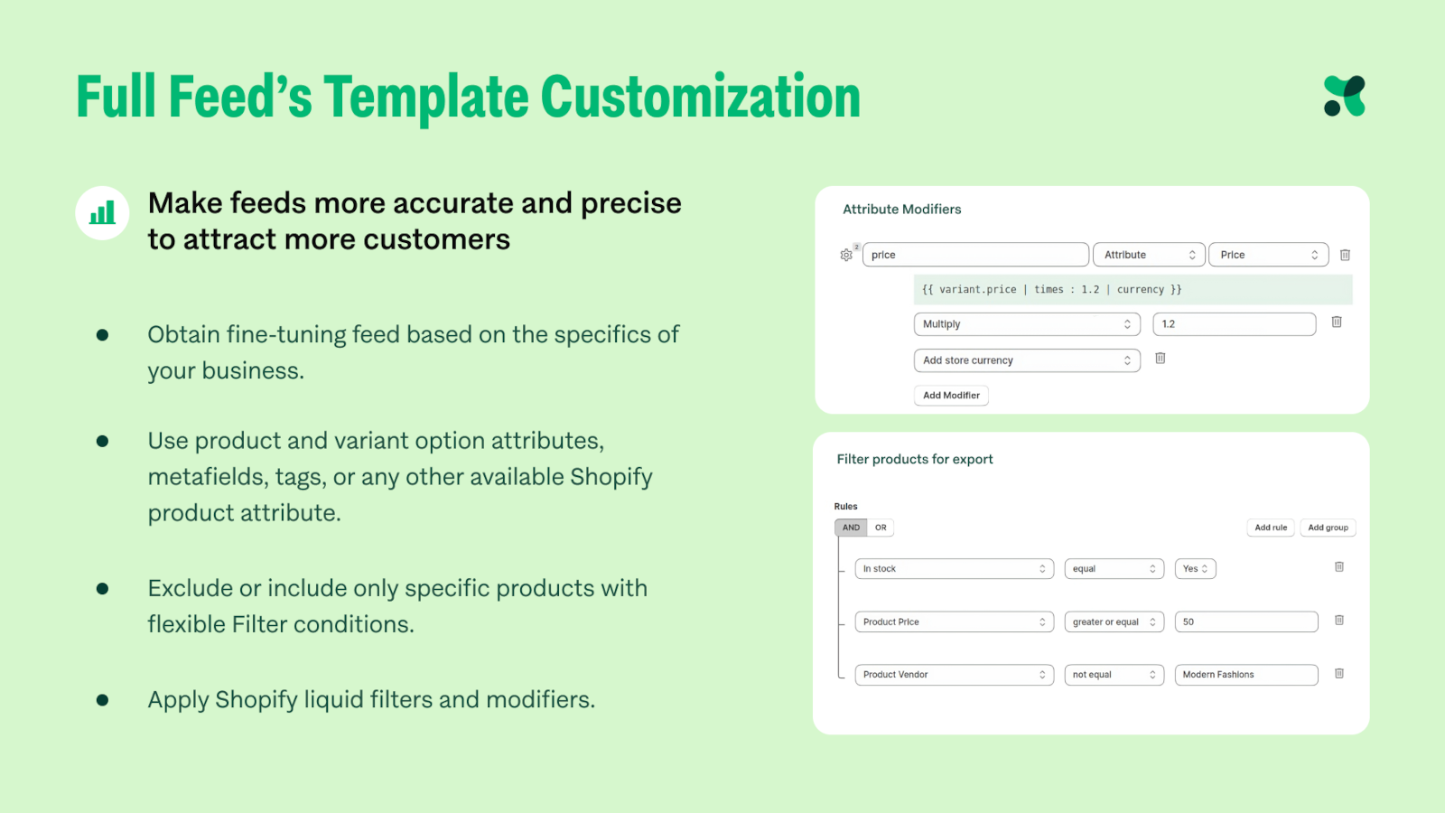 Volledige Feed’s Template Aanpassing