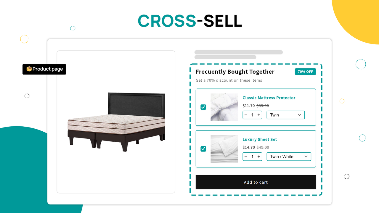 discount, upsells, cross-sell, cart upsell, volume, bundles