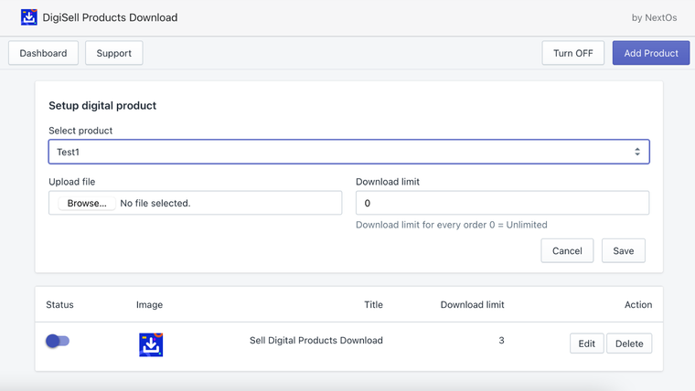 DigiSell Products Download Screenshot