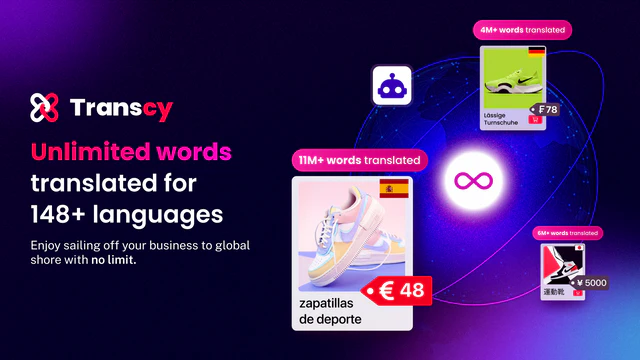 Unlimited words translated for 148+ languages