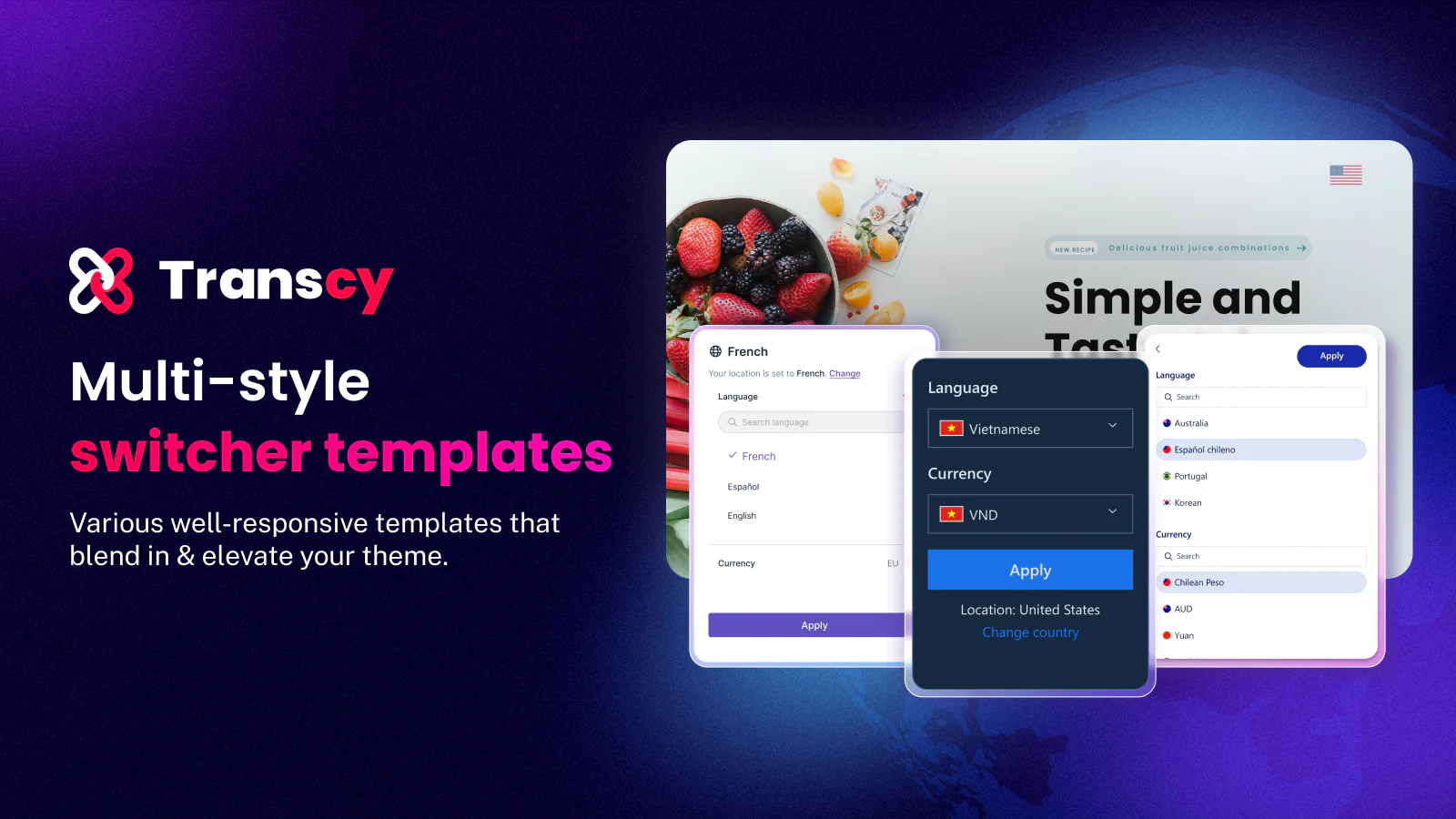 Multi-style switcher templates