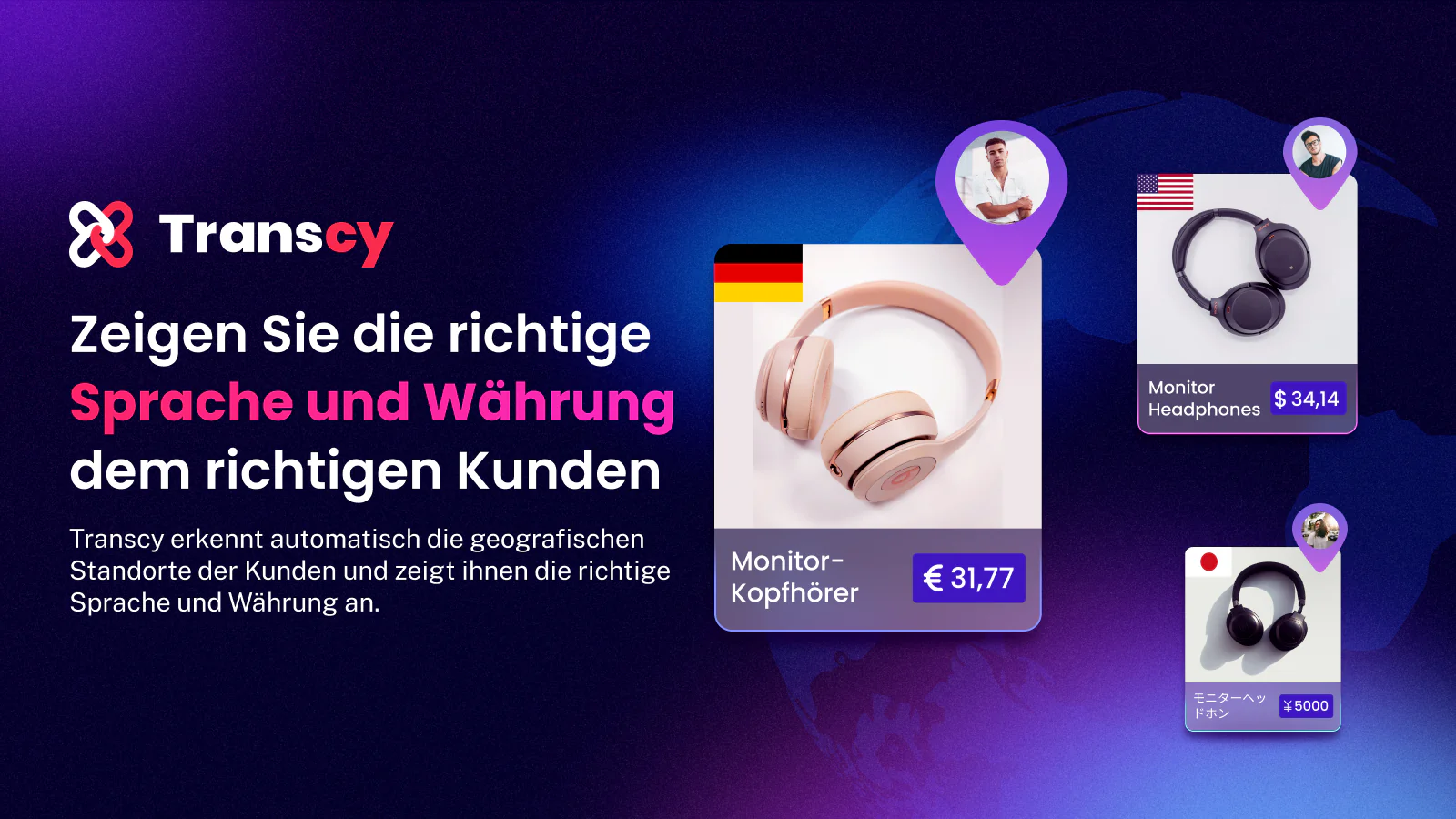 Zeigen Sie die richtige Sprache und Währung dem richtigen Kunden