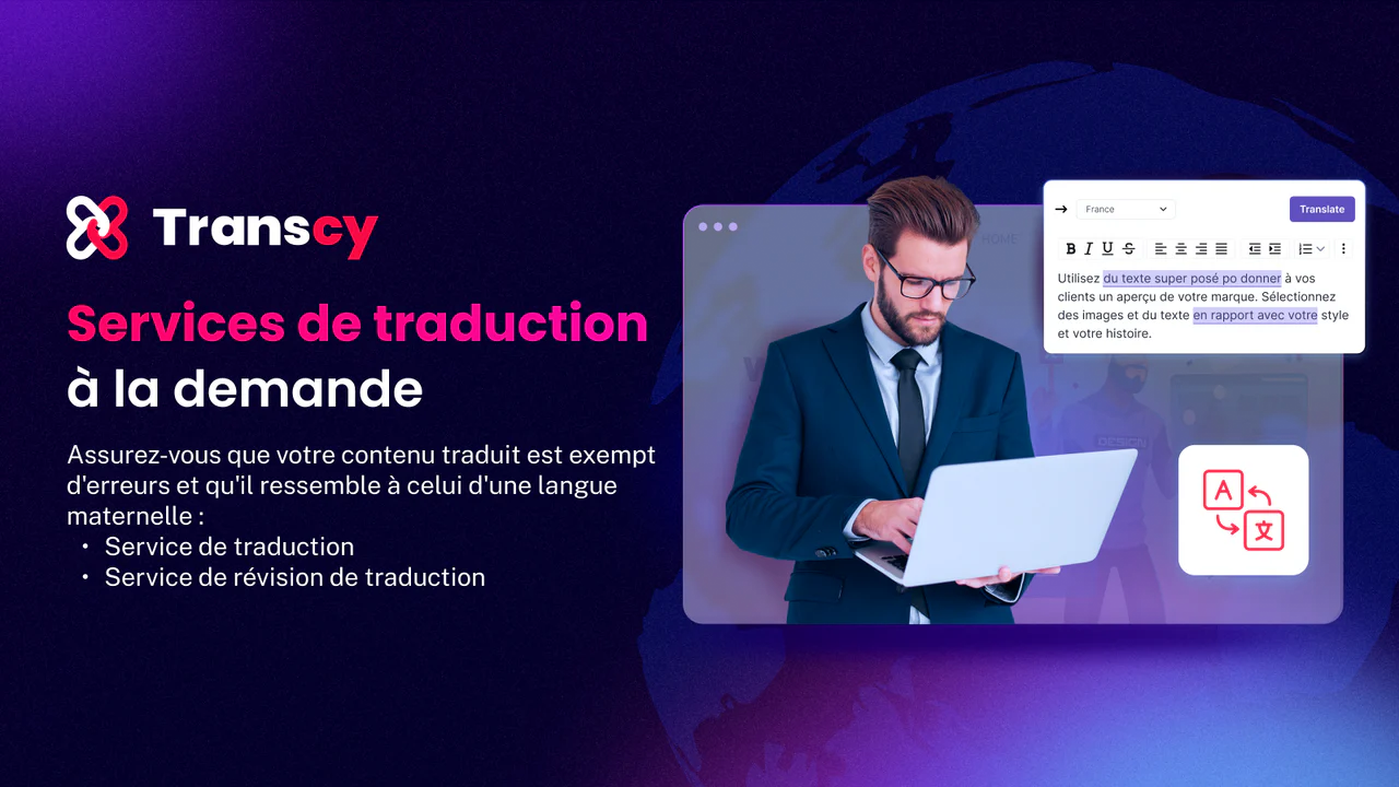 Services de traduction à la demande