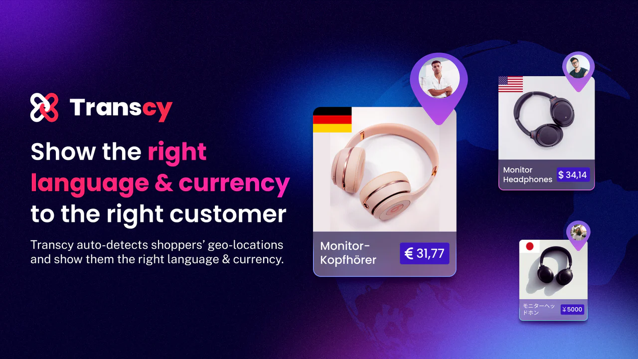 Show the right language & currency to the right customer