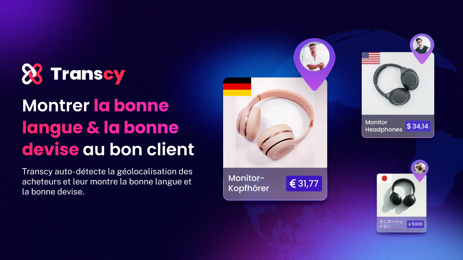 Montrer la bonne langue & la bonne devise au bon client