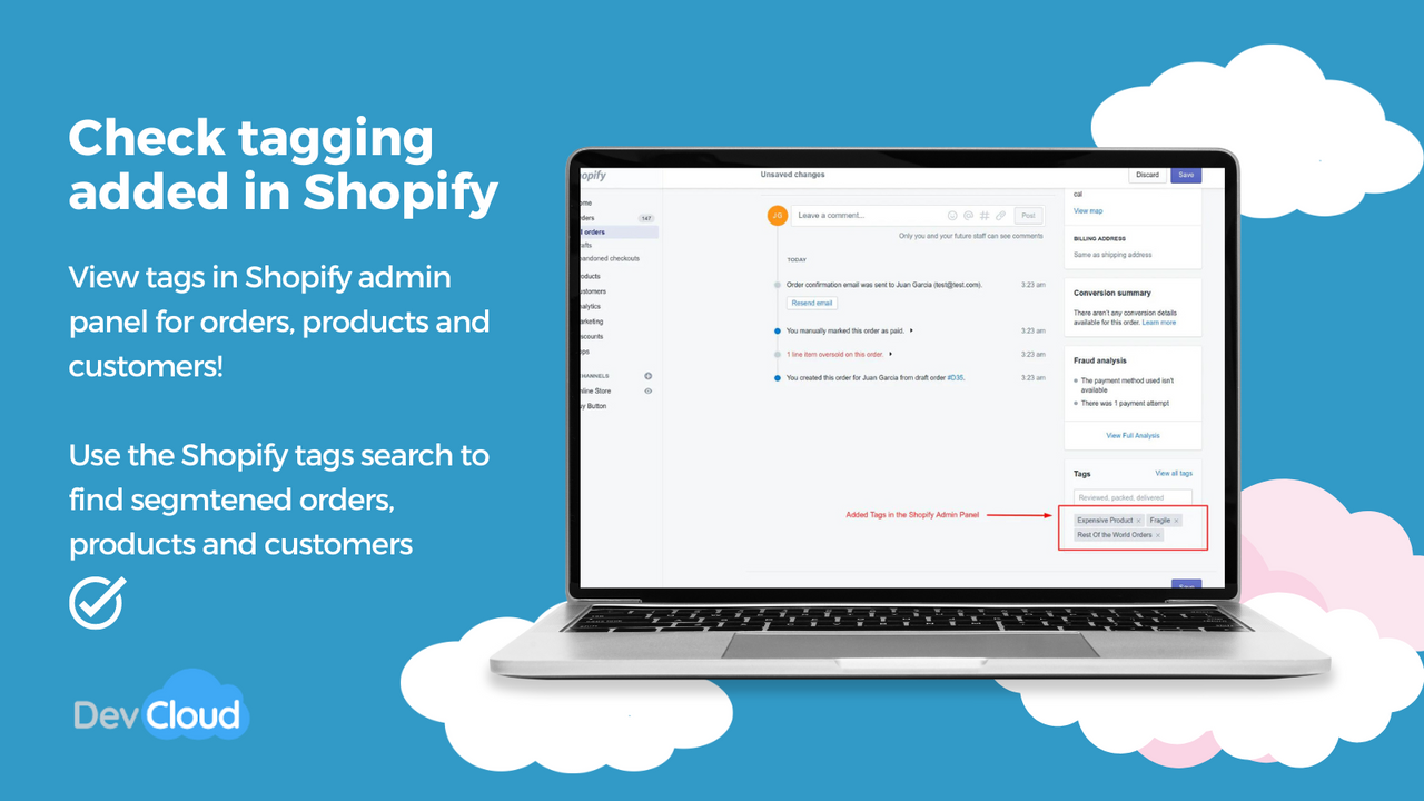 Tags Admin Shopify