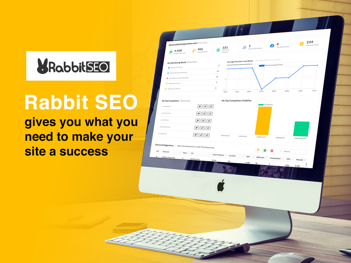 Rabbit SEO gives you what you need to make your site a Success