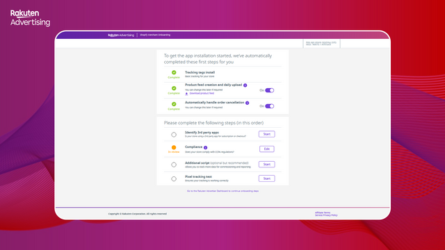 Tracking status overview