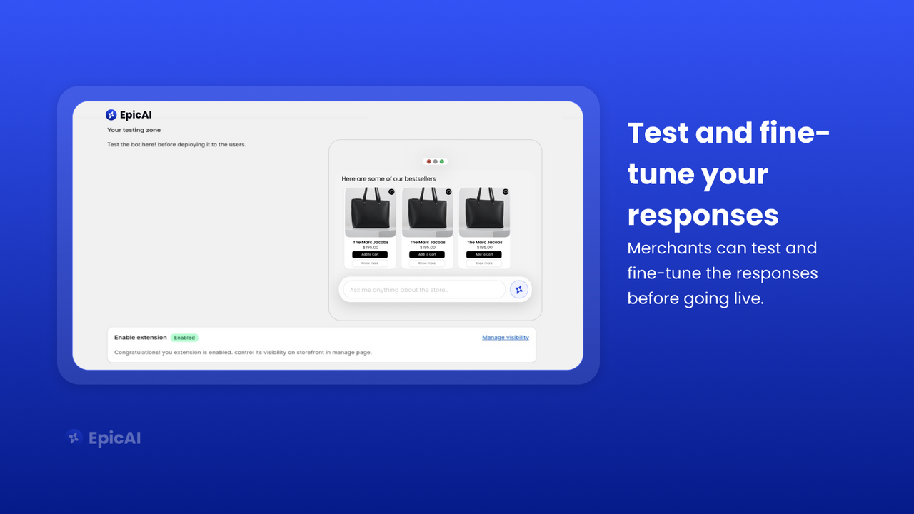 Test and fine-tune your responses