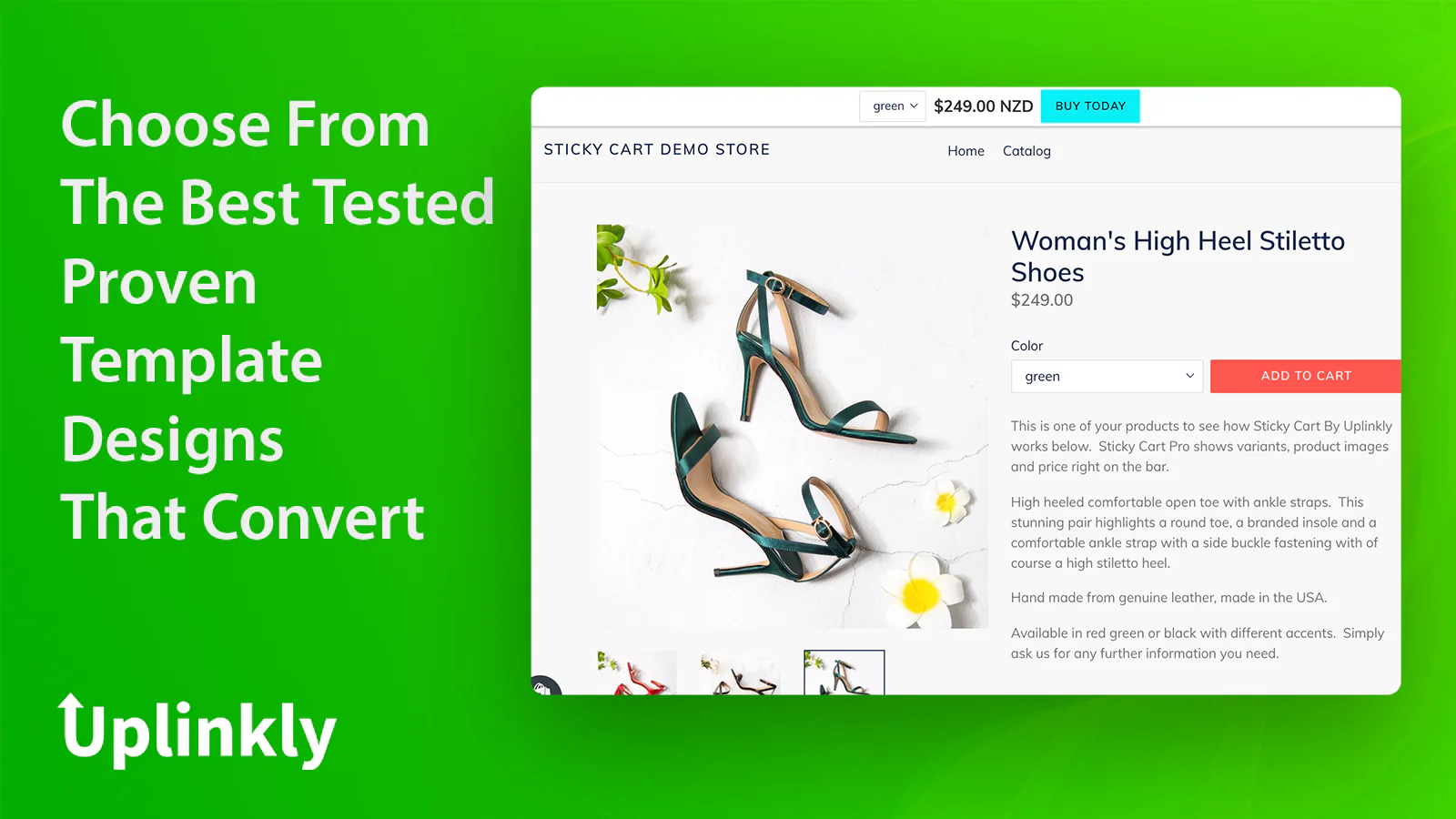 Sticky Cart Pro: Choose from template designs