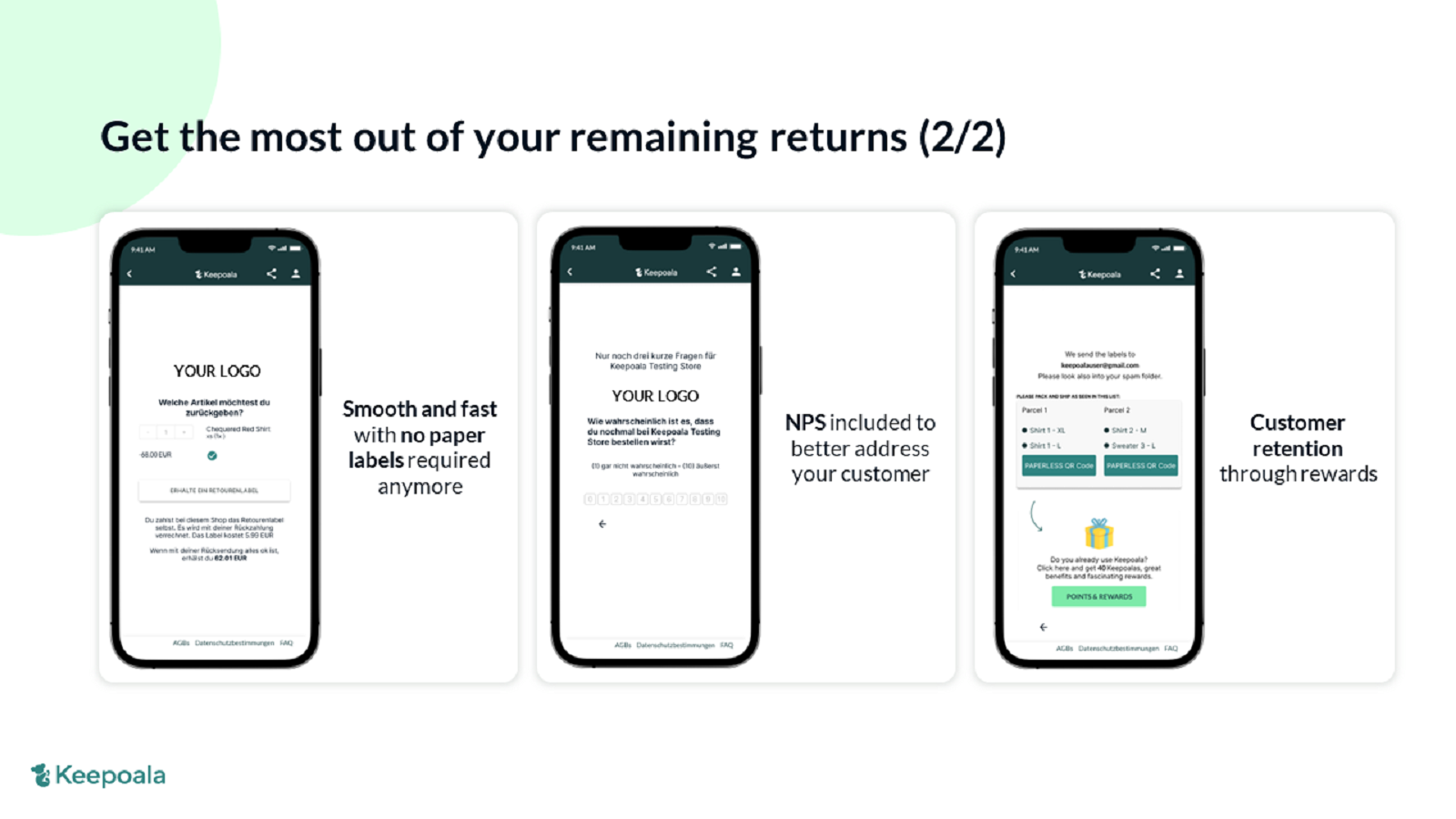 Step 4-6 asking for shop feedback & customer happiness (NPS)