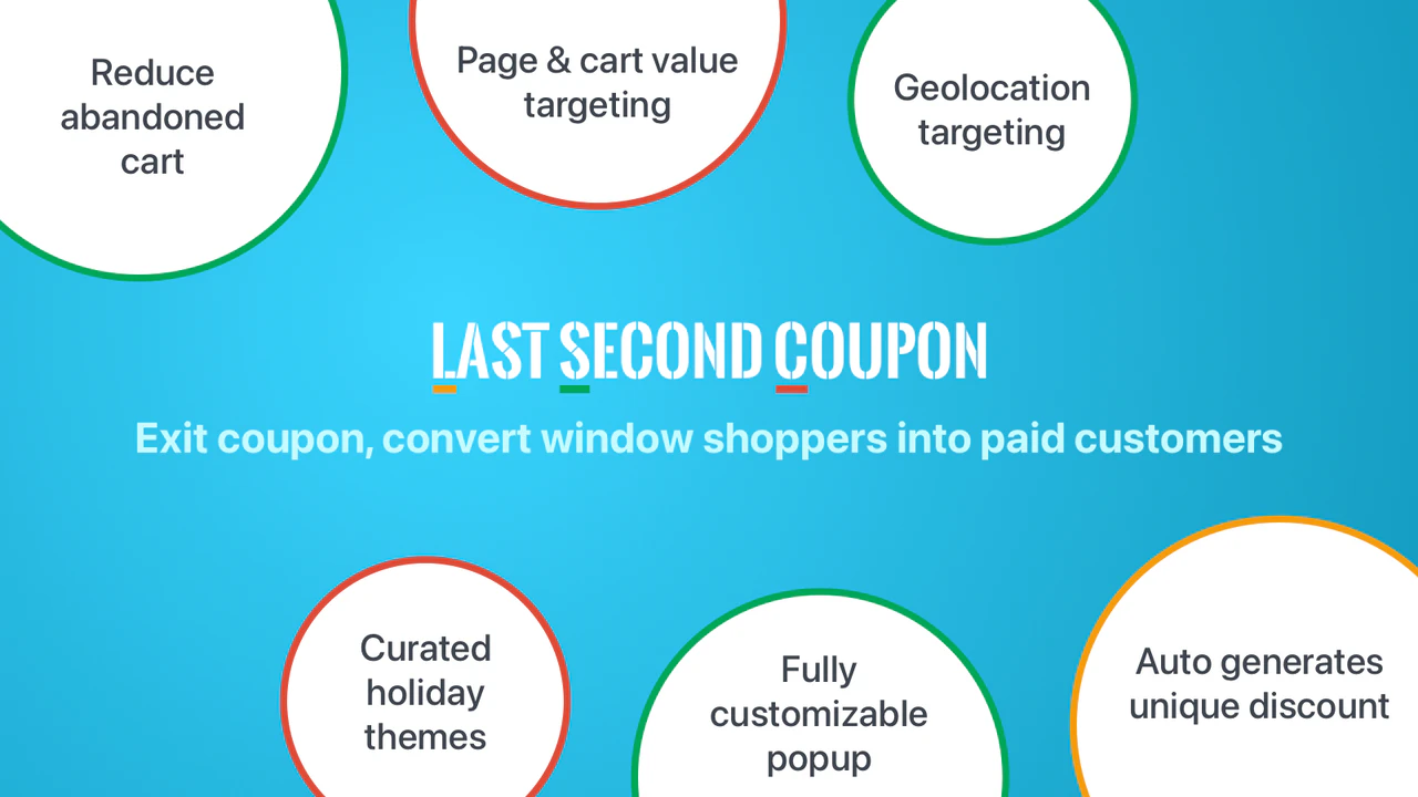 Last Second Coupon von Hextom - Shopify native App