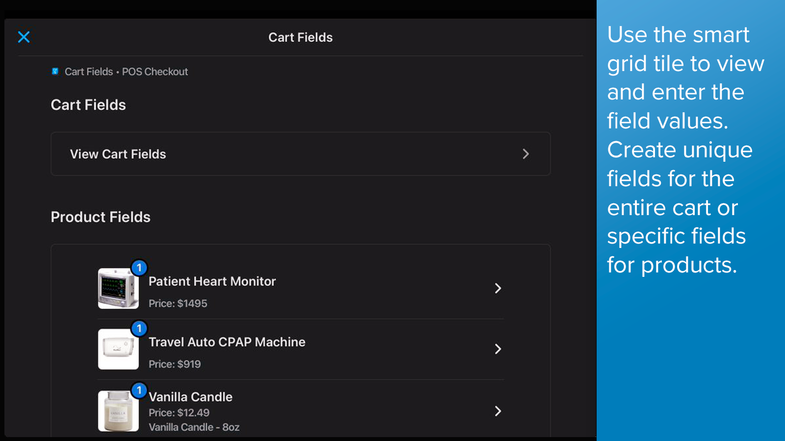 CartFields for POS Screenshot