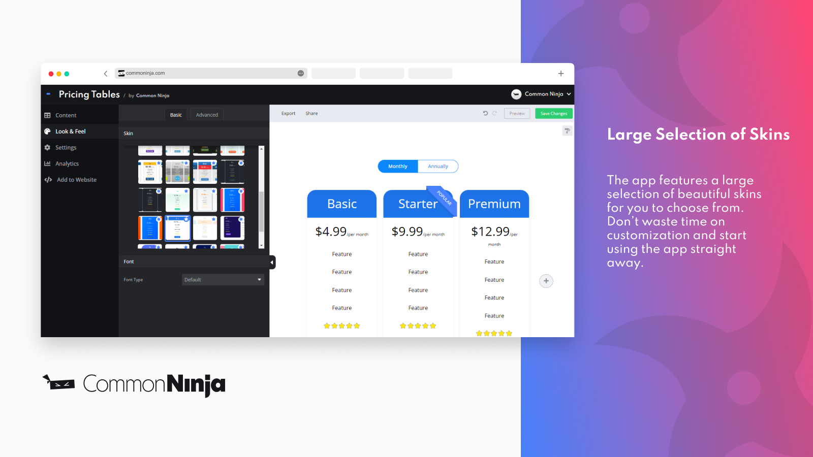 Common: Pricing Tables - Convert Your Users With Stunning, Detail-Rich Pricing Tables'