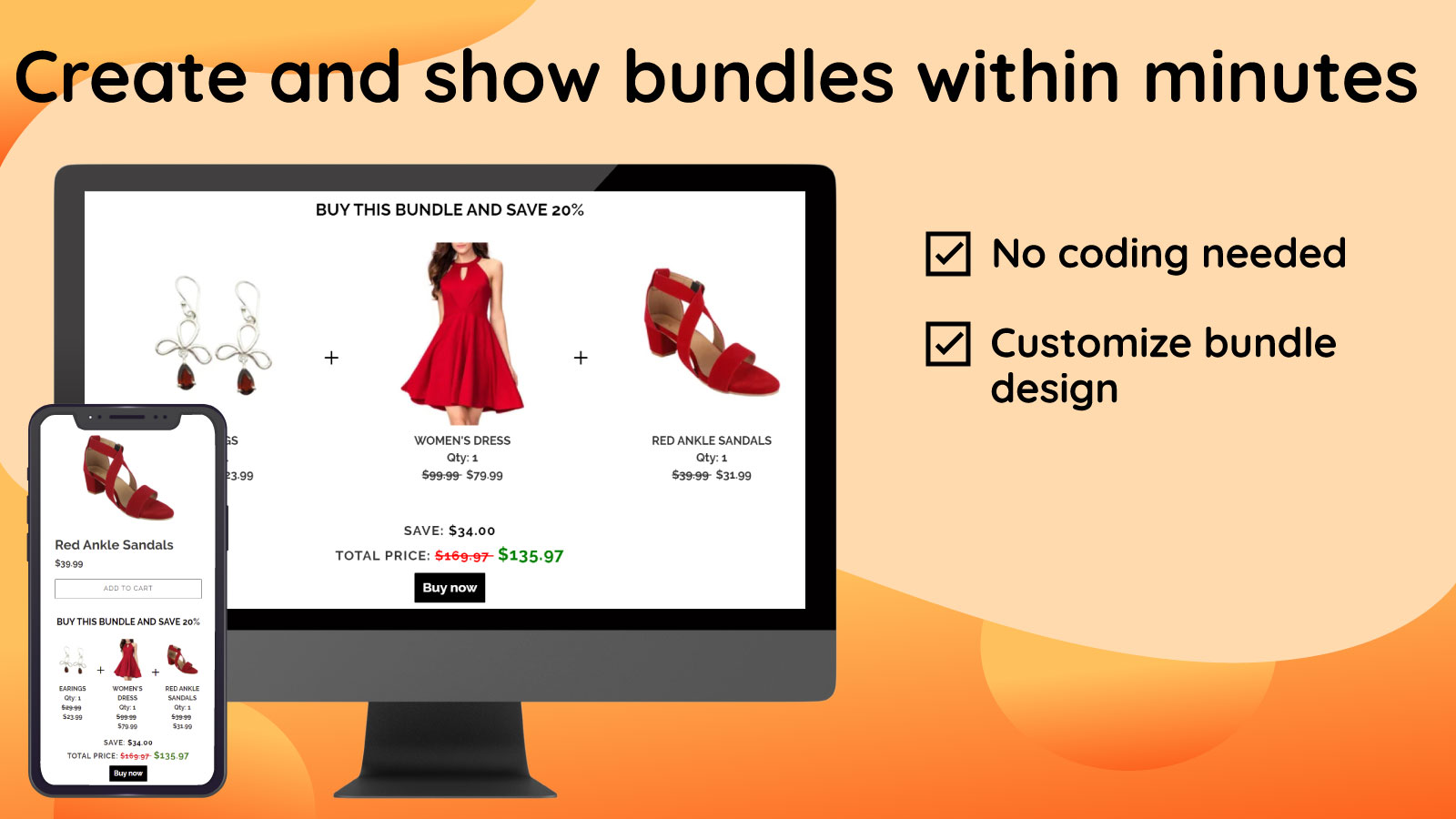 Product Bundle on front end