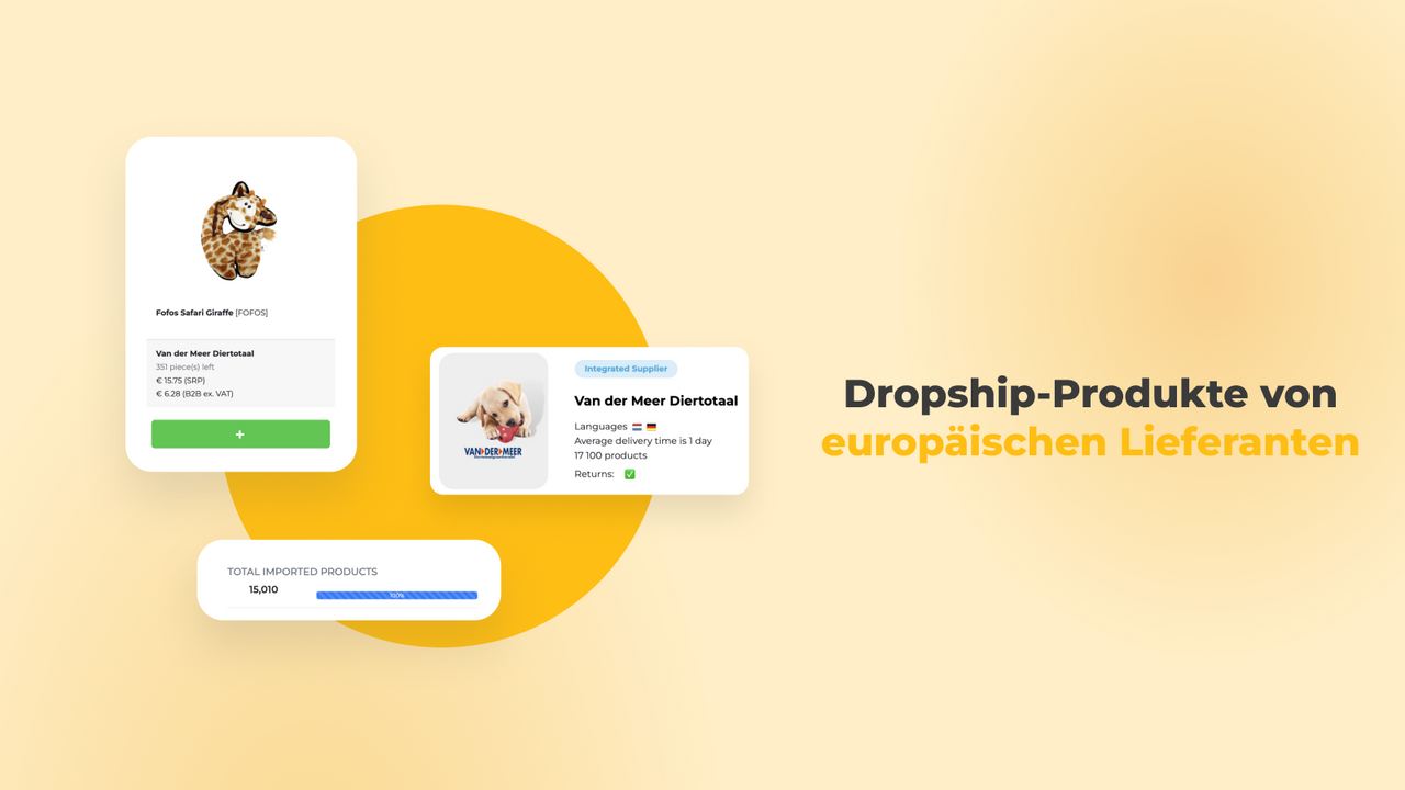 Dropship-Produkte von europäischen Lieferanten