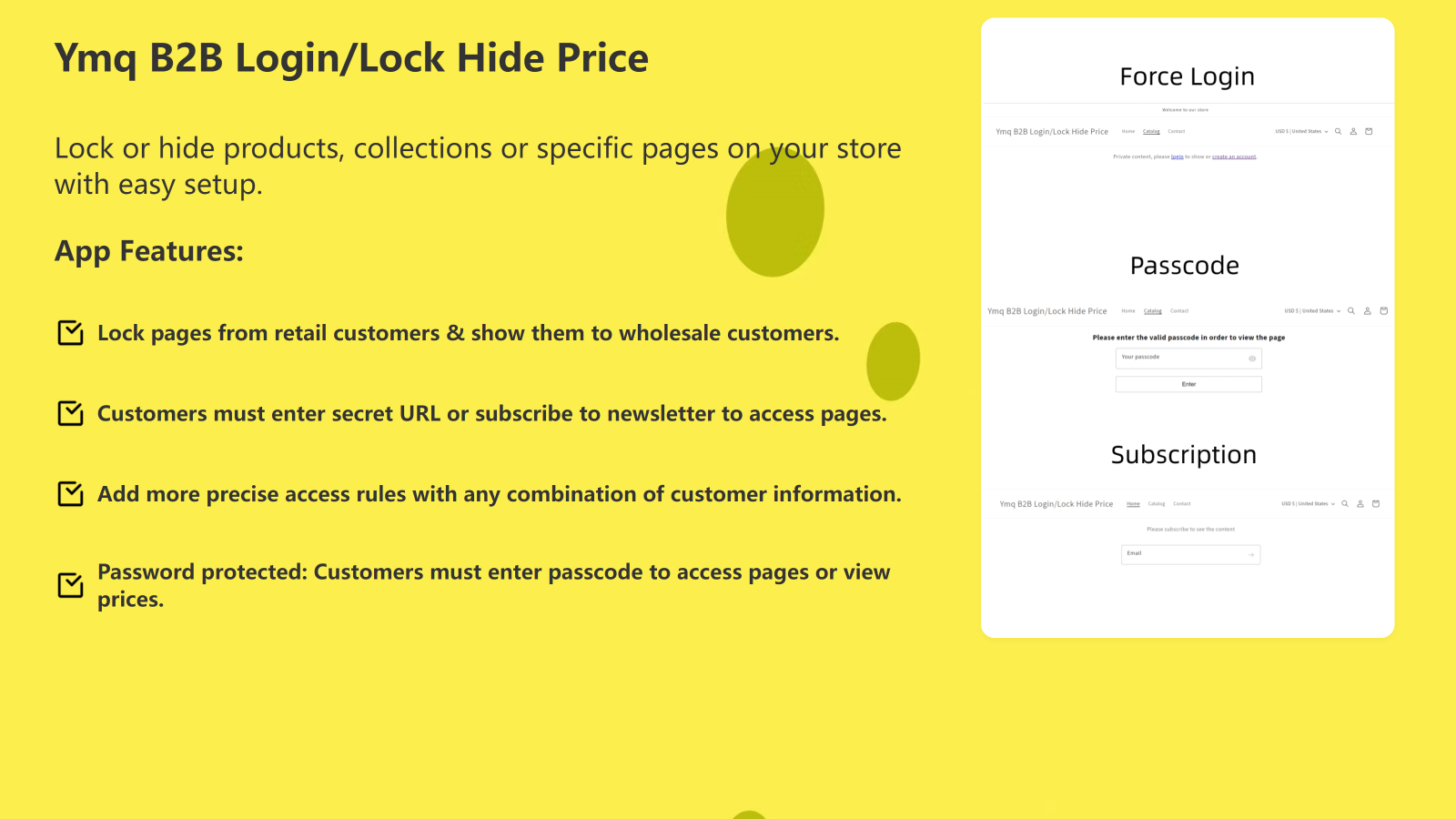 Ymq B2B Login/Lock Hide Price