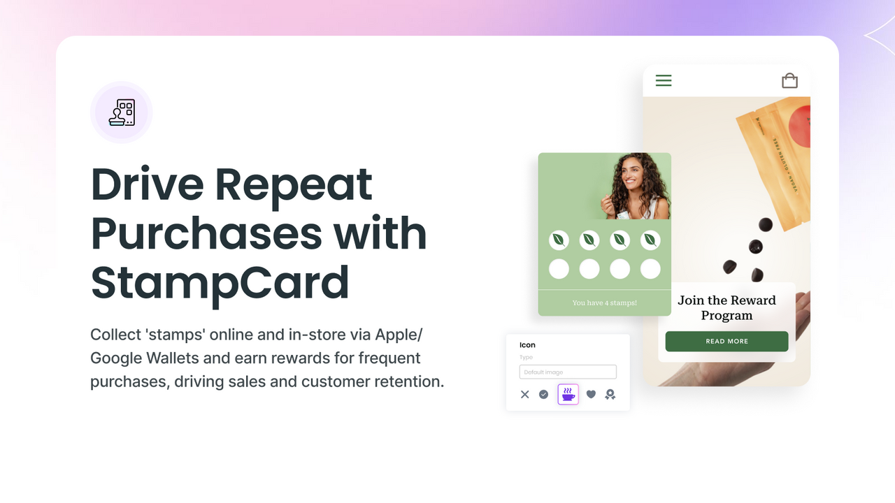 Carte à tampons, stimulez les achats répétés avec l'application de fidélité Shopify