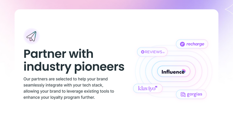 Influence ‑ Loyalty & Referral Screenshot