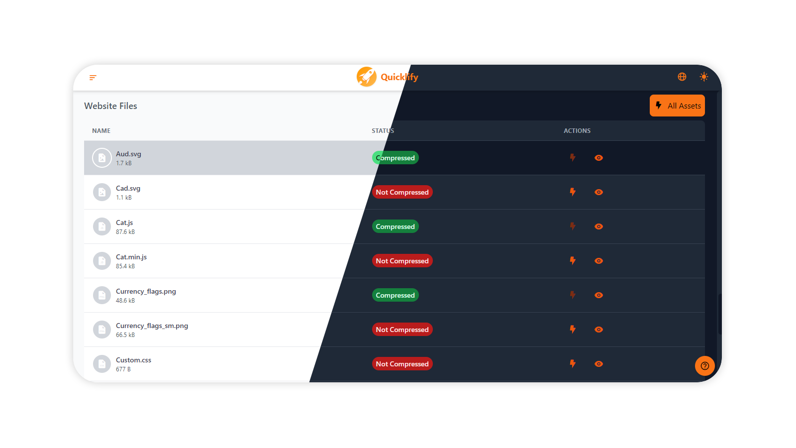 Compression des fichiers CSS/JS/SVG (icons) /Liquid