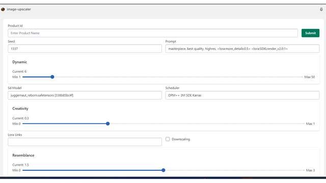 Main Settings