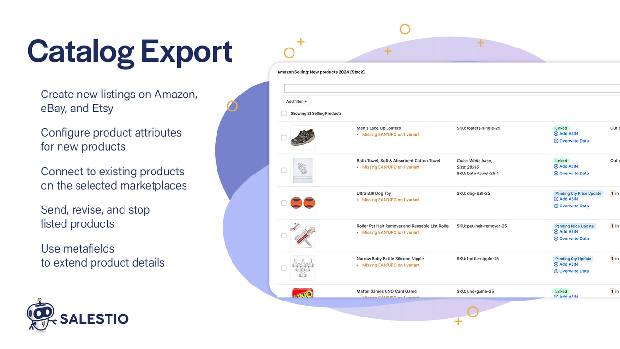 Exportación de catálogo