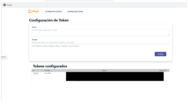 Token configureren