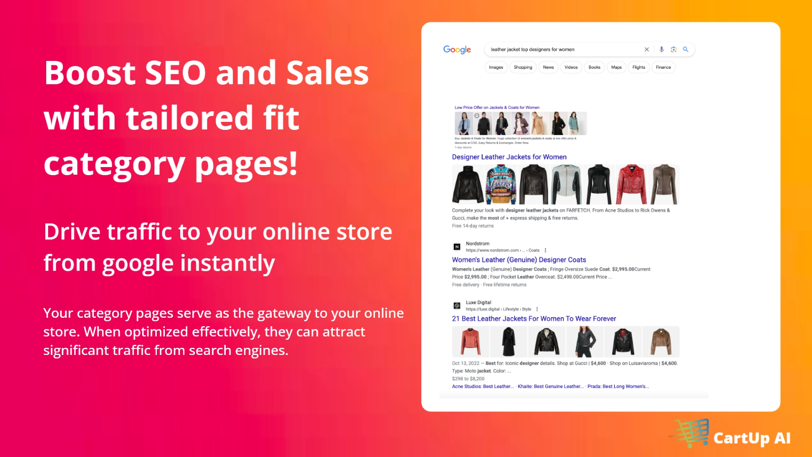 Smart category pages