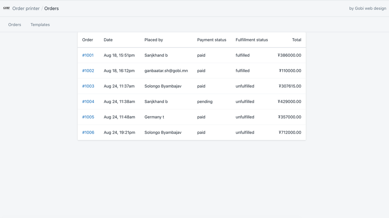 Invoices in multiple currencies