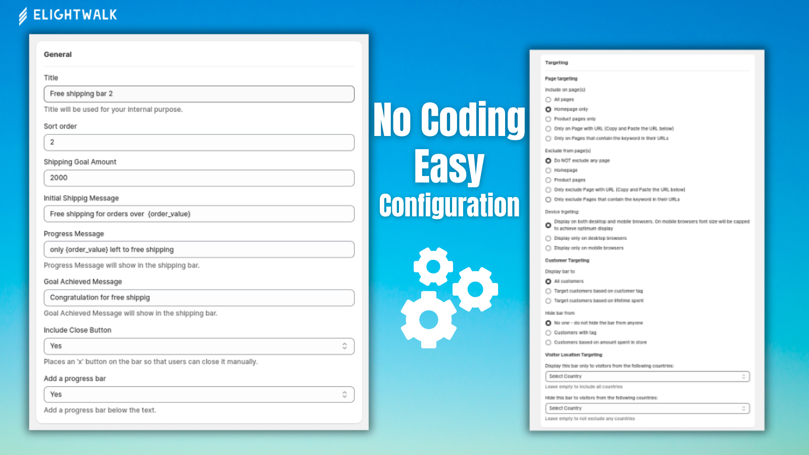 Geen codering, eenvoudige configuratie