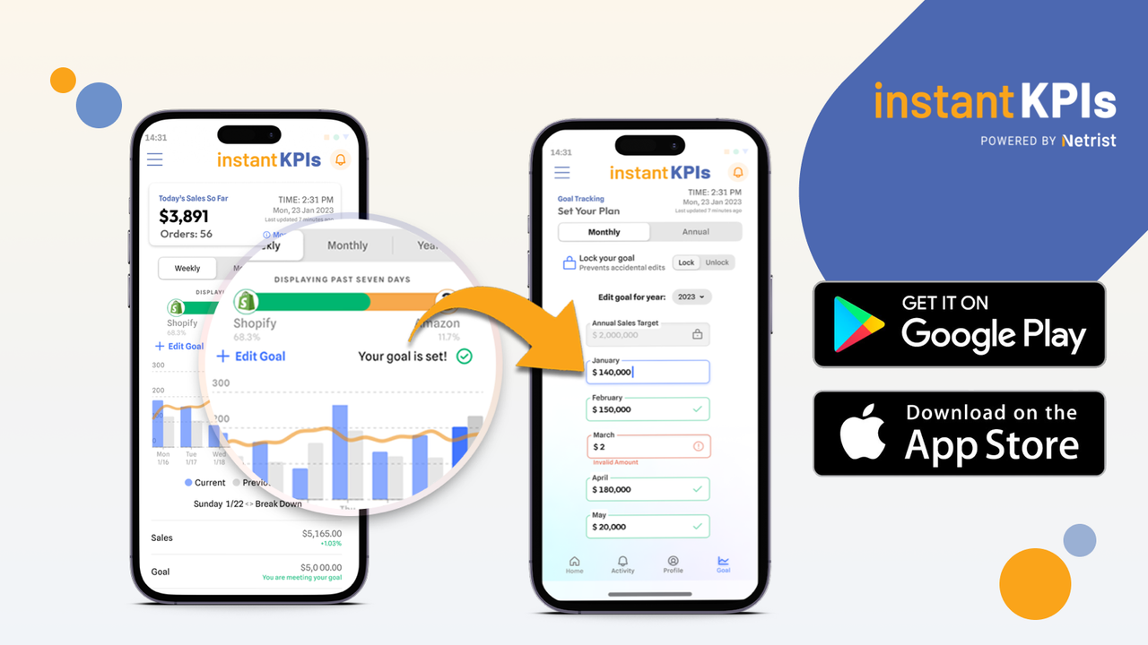 Define tu meta de ventas y haz seguimiento al progreso