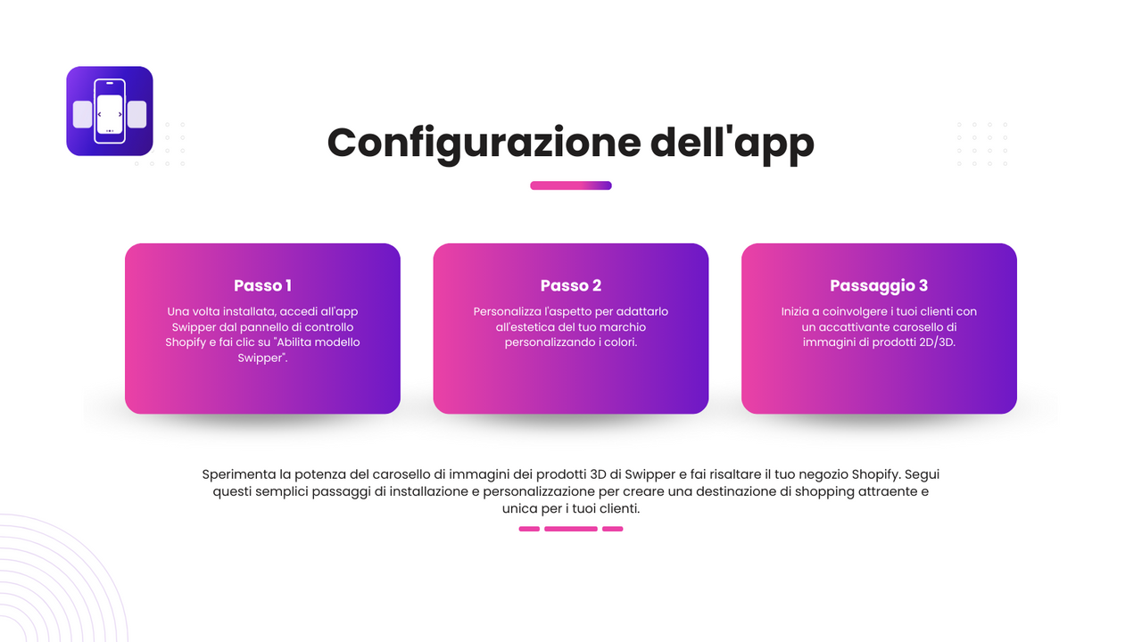 Configurazione dell'app