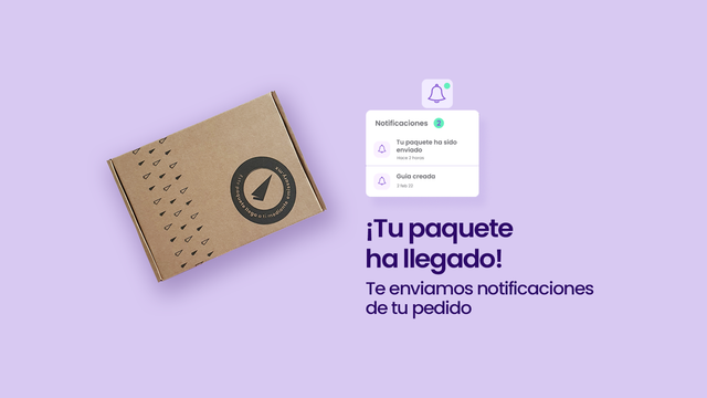 Enviamos notificaciones de seguimiento de tu envío.