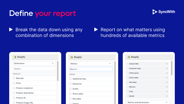 Connect to Shopify with our Google Sheets add-on