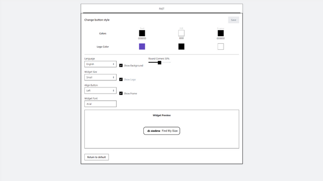 Styling-Bereich des Dashboards