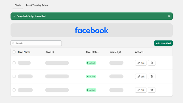 configuración de múltiples píxeles