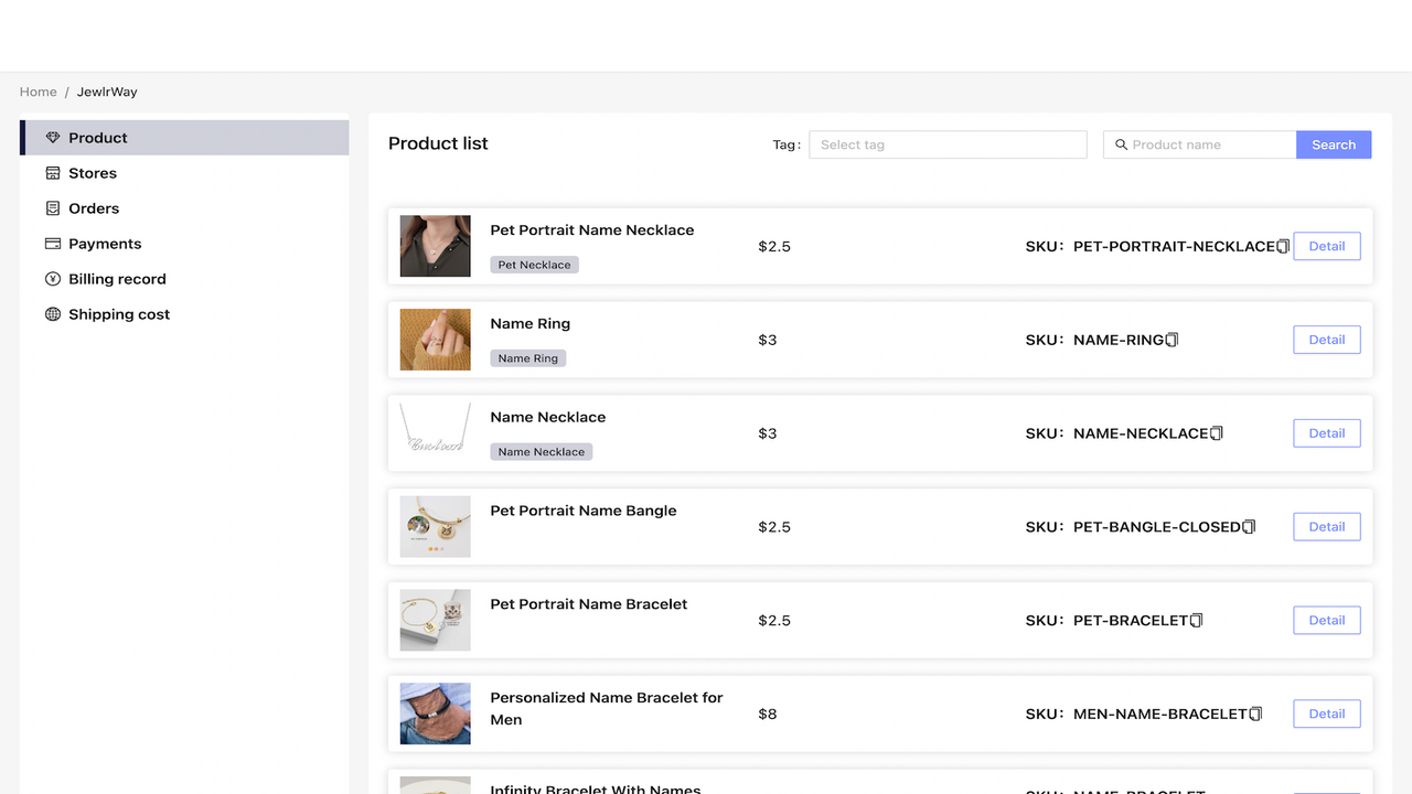 Product List