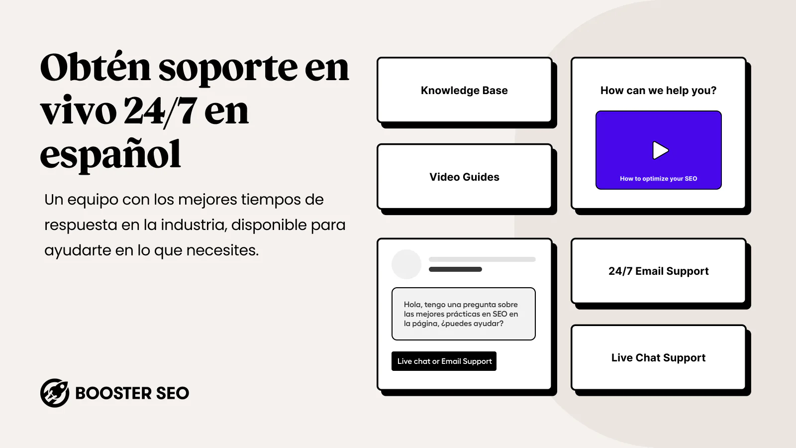 Soporte técnico disponible 24/7