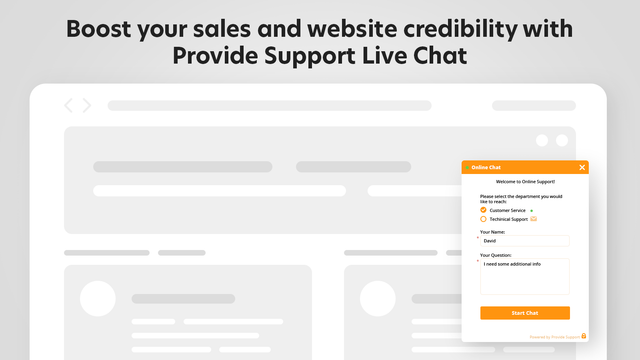 Improve your customer support with Provide Support Live Chat