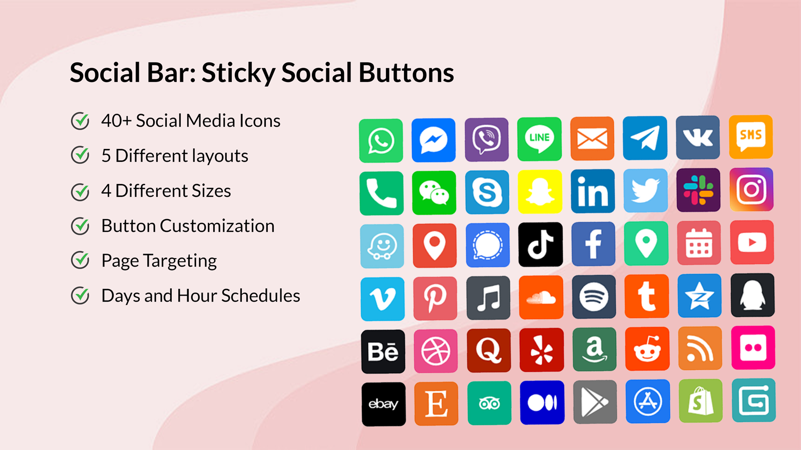 Sticky Social Buttons Screenshot