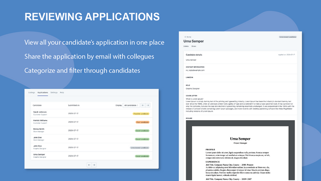 Application review process