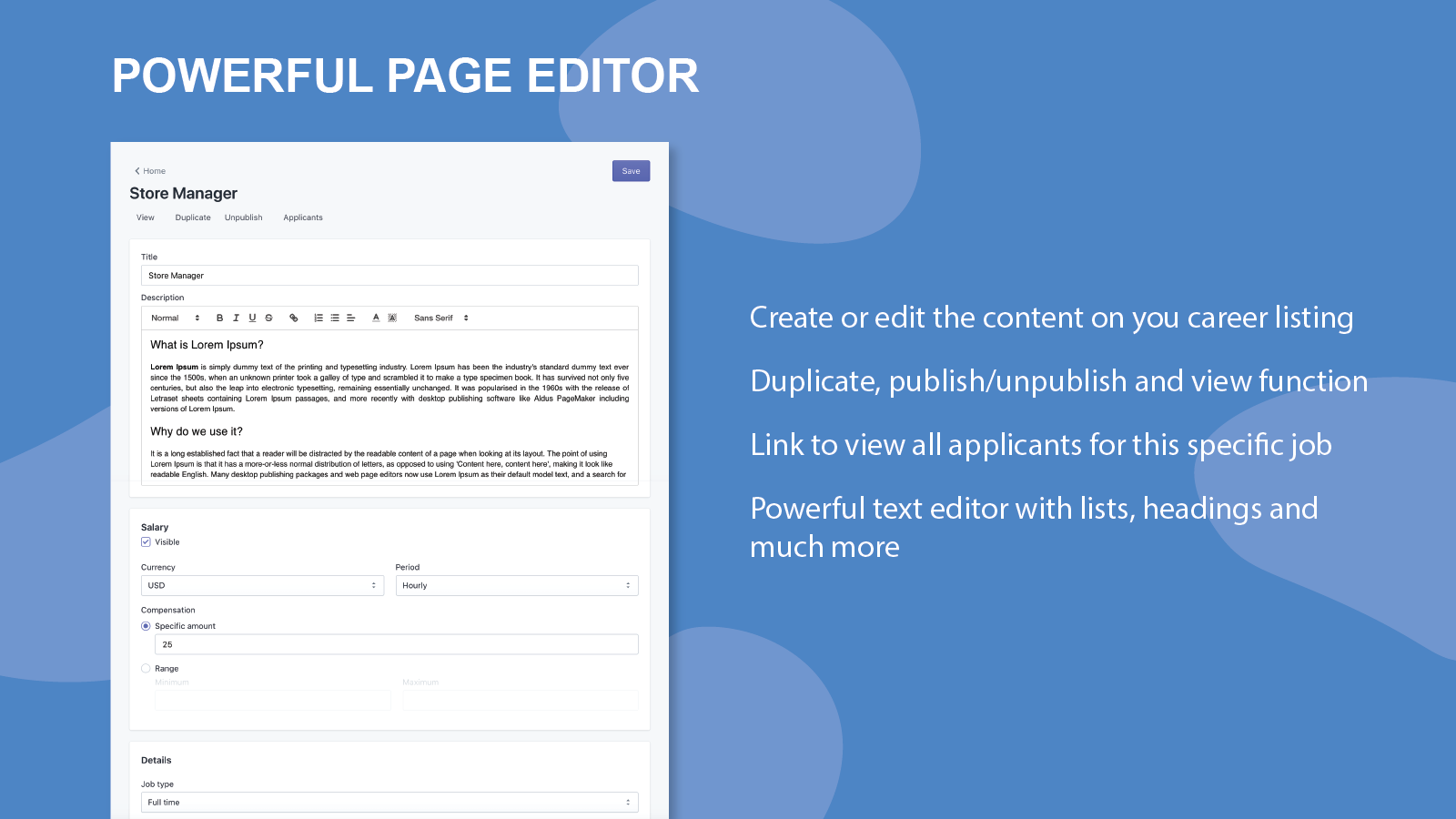 Powerful page editor