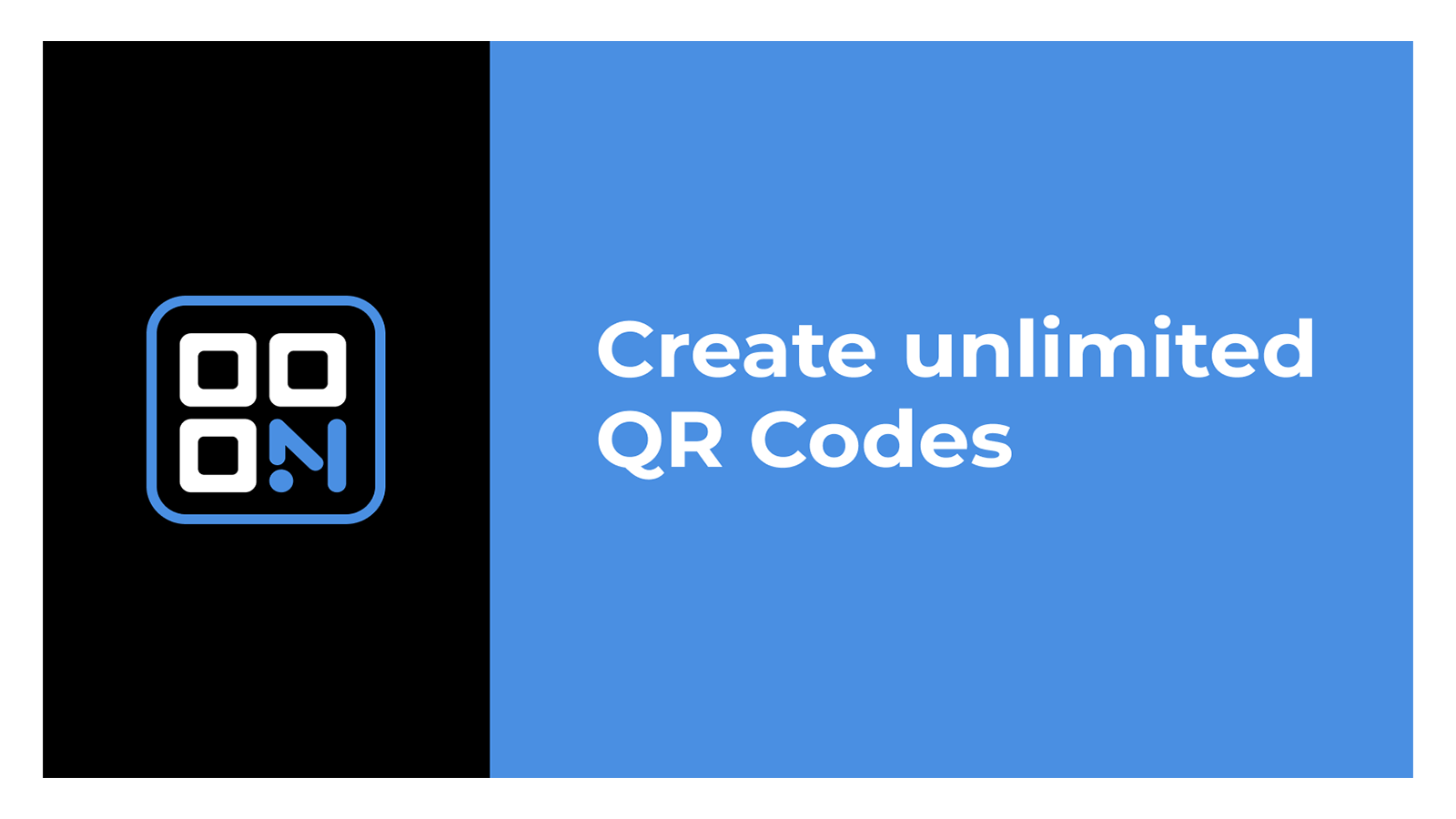 Créez des codes QR illimités