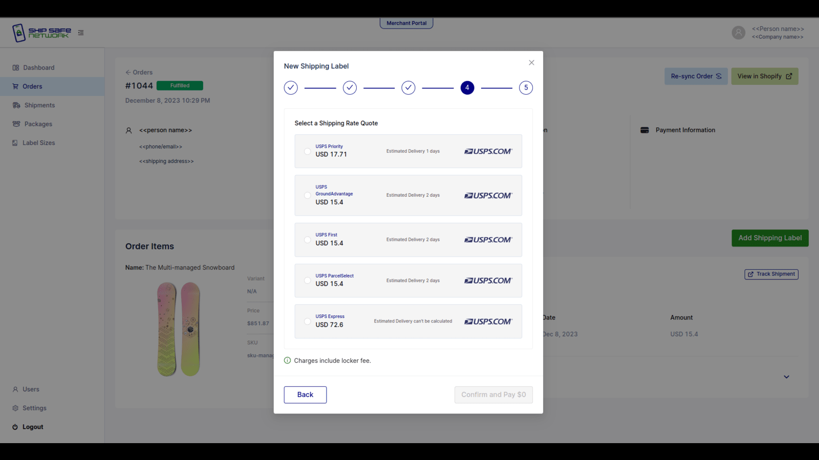 Ship Safe Network Screenshot